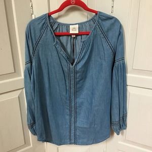 Knox Rose Blue Tunic Top